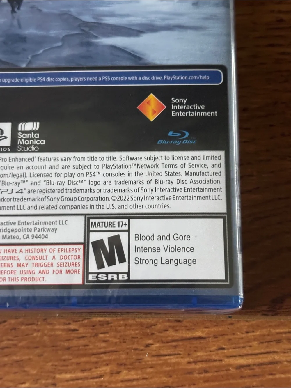 Sony PS4 God of War Ragnarök - Blue Packaging